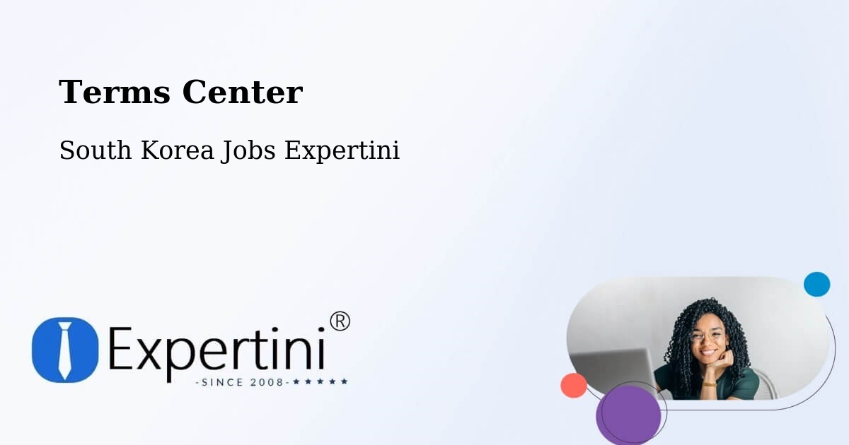 Terms of Service – Daegu - South Korea Jobs Expertini